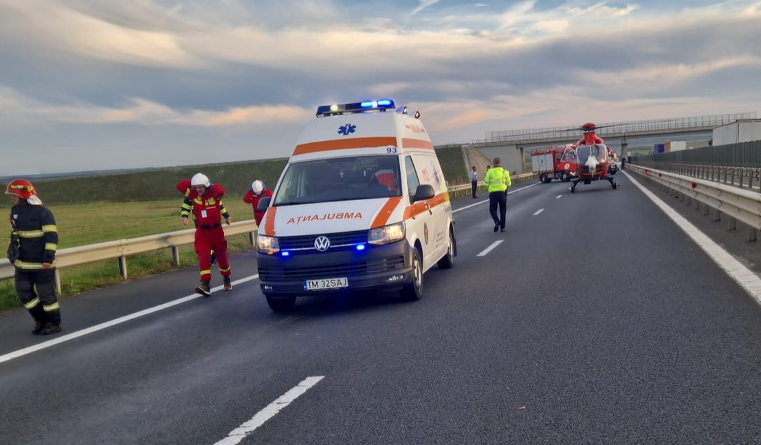 Accident mortal pe Autostrada A1 între Timișoara și Arad