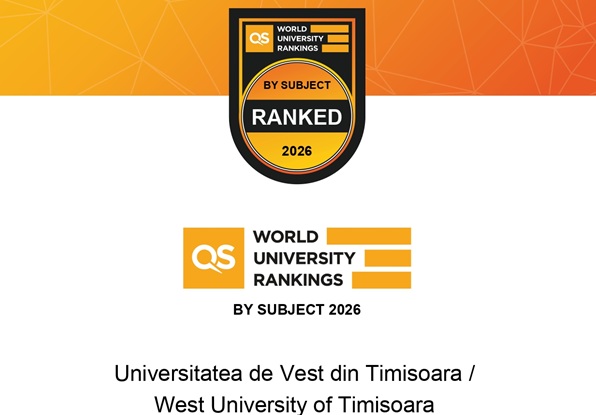 UVT reprezintă Timișoara în clasamentul QS World University Rankings by Subject 2026 1 UVT 1