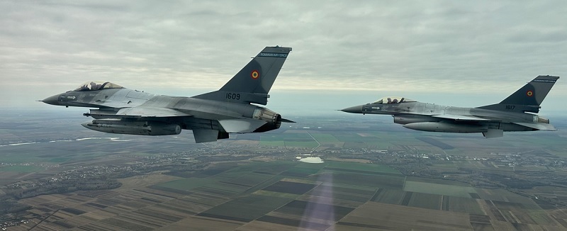 O sută de militari români și șase aeronave de luptă F-16 Fighting Falcon, dislocați în Lituania