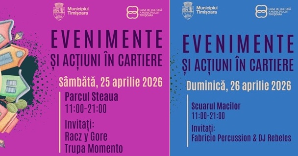 „Povești din Vecini”, în 25 și 26 aprilie, în Parcul Steaua și Scuarul Macilor