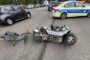 Accident violent între un motociclist și un biciclist care traversa pe roșu la semafor, pe trecerea de pietoni, în Timișoara