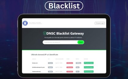 DNSC lansează sistem nou de raportare și listă publică pentru domenii periculoase online