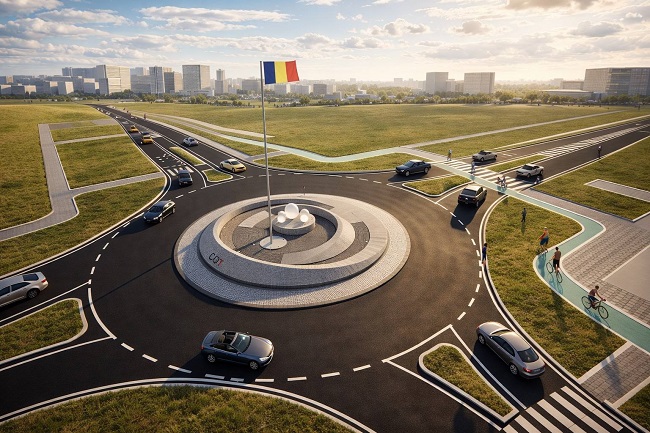 Concept unitar pentru sensurile giratorii de pe drumurile județene din Timiș