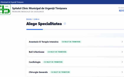 Spitalul Municipal Timișoara lansează o nouă platformă pentru programările online