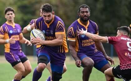 Rugbiștii timișoreni joacă pe teren propriu