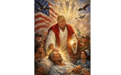 Donald Trump a publicat o imagine realizată cu IA în care apare pe post de vindecător, precum Isus Hristos