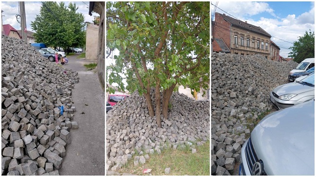 Șantierul din Piața Traian îngroapă promisiunea de “regenerare verde” sub munți de piatră cubică (foto) 1 Șantierul din Piața Traian îngroapă promisiunea de “regenerare verde” sub munți de piatră cubică