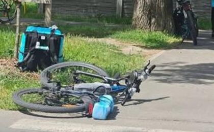 Biciclist accidentat pe trecerea de pietoni, într-o zonă centrală a Timișoarei