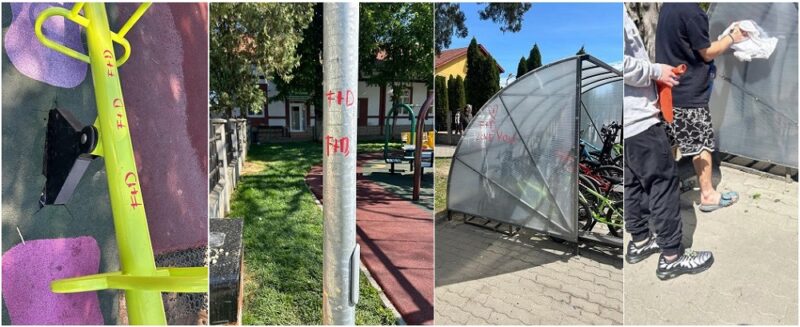 Mesaje de iubire, lăsate în mai multe locuri din Chişoda. Poliţiştii locali recomandă "variante ceva mai romantice..." şi mai puţin costisitoare