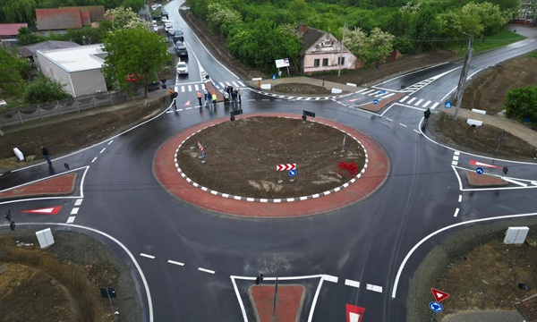 Drum județean deschis circulației. Leagă două dintre comunele periurbane ale Timișoarei. Foto