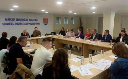 Întâlnire de lucru la DGASPC Timiș în cadrul unui program de prevenire a traficului de copii