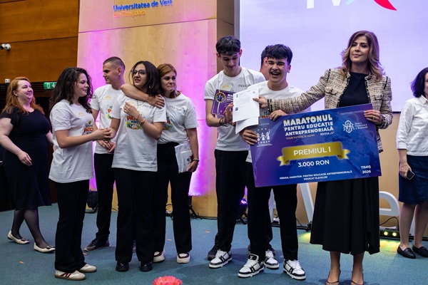 NaturalPachKids, echipa Liceului Tehnologic „Sfântul Nicolae” din Deta, va reprezenta Timișul în finala națională a Maratonului pentru Educație Antreprenorială