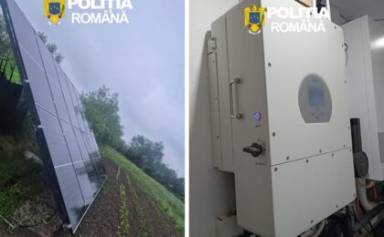 Furturi de proporții în 4 localități din Timiș: panouri fotovoltaice, invertoare și componente de la stații de telecomunicații