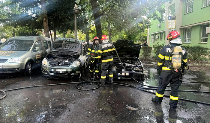 Control judiciar pentru un bărbat cercetat în cazul incendierii unor mașini la Timișoara