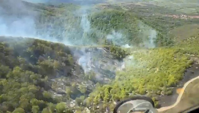 Incendiul din zona Slatina-Timiș s-a extins pe 60 de hectare și sunt numeroase focare (video)