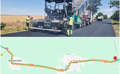 Reparații pe DN 59A, pe sectorul Timișoara – Săcălaz – Beregsău Mare 4 Reparații pe DN 59A, pe sectorul Timișoara – Săcălaz – Beregsău Mare