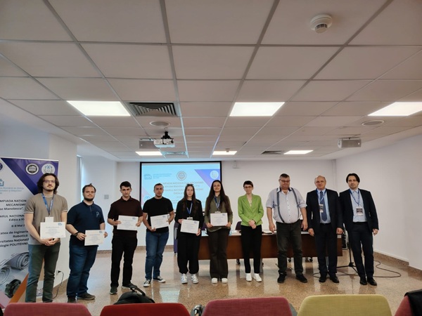 Studenți ai Facultății de Mecanică din Timișoara, premiați la Olimpiada Națională de Mecanisme ”Nicolae I. Manolescu”