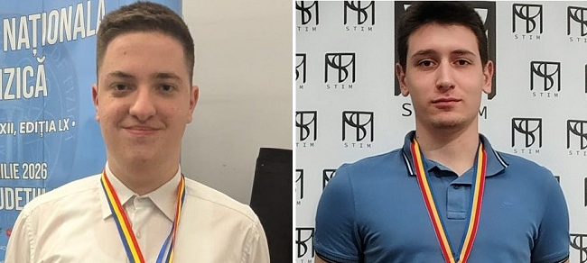 Ce performanță! Doi olimpici la fizică din Timiș vor reprezenta România în competițiile internaționale!