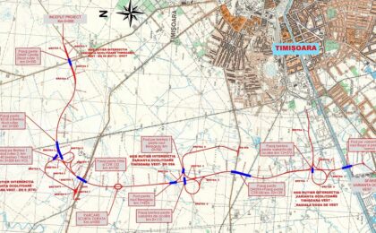 Încep lucrările pe şantierul Variantei de Ocolire Timişoara Vest: 14 km, cu 2 benzi pe fiecare sens 2 Încep lucrările pe şantierul Variantei de Ocolire Timişoara Vest: 14 km, cu 2 benzi pe fiecare sens