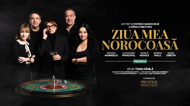 “Ziua mea norocoasă”, la Opera timișoreană. A fost declarată Succesul Anului 2025 la Paris și distinsă cu două nominalizări la Premiile Moliere 2025