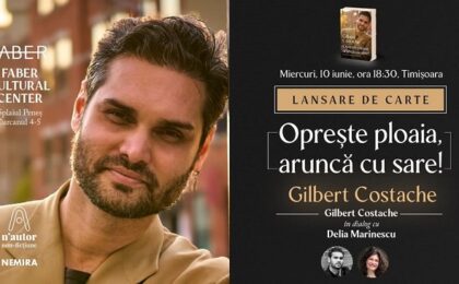 Gilbert Costache își lansează la Timișoara volumul „Oprește ploaia, aruncă cu sare!” 7 Gilbert Costache își lansează la Timișoara volumul „Oprește ploaia, aruncă cu sare!”