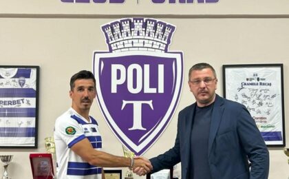 Andrei Artean, din nou în alb-violet: "Am venit cu gânduri mari, să ducem Poli iar în Liga I"
