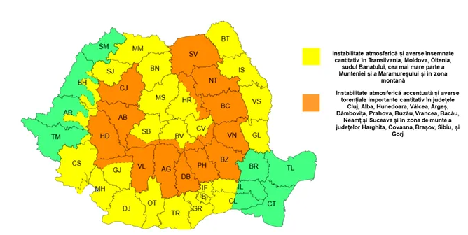 ANM a emis cod portocaliu de furtuni puternice 2 cod furtuna