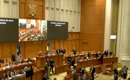 Guvernul Veștea nu a trecut de votul Parlamentului