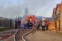 Incendiu puternic în Timiș, la o fabrică de prelucrare a lemnului (foto)