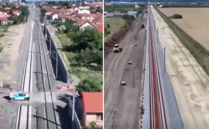 CFR Infrastructură: Avans pe șantierul feroviar Lugoj – Timișoara Est