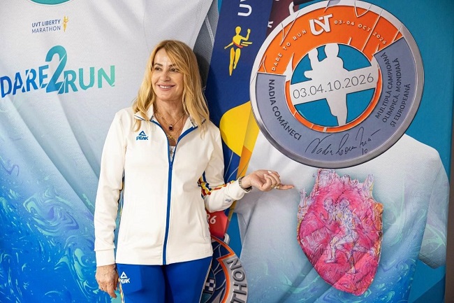 Nadia Comăneci, ambasadoarea UVT Liberty Marathon 2026 1 Nadia Comăneci, ambasadoarea UVT Liberty Marathon 2026