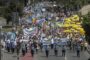 Aproape 50 de angajați din învățământul preuniversitar timișean, prezenți la marșul de protest din Capitală