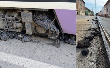Infrastructură topită de arșiță la Timişoara. Tramvaiele circulă cu restricții severe până miercuri 2 Infrastructură topită de arșiță la Timişoara. Tramvaiele circulă cu restricții severe până miercuri