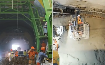 Tunelurile de pe Autostrada A1 Lugoj - Deva prind viteză (video) 8 Tunelurile de pe Autostrada A1 Lugoj - Deva prind viteză