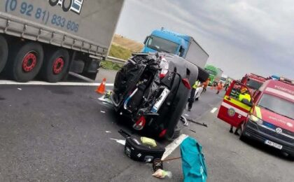Accident pe autostrada A1, între Timişoara şi Arad 21 Accident pe autostrada A1, între Timişoara şi Arad