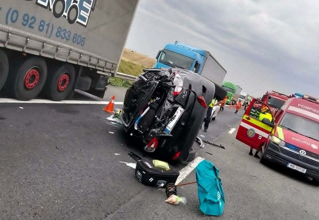 Accident pe autostrada A1, între Timişoara şi Arad