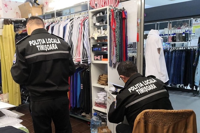Acţiuni ale poliţiştilor locali din Timişoara pe linie comercială. Amenzi de 435.000 de lei