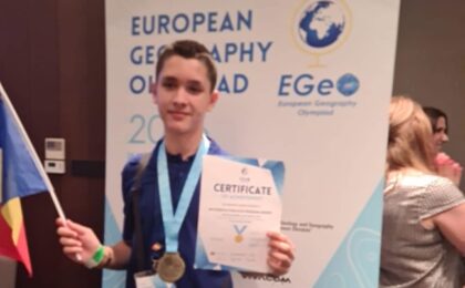 Aur pentru un elev din Timișoara la Olimpiada Europeană de Geografie! Foto