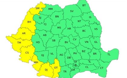 Caniculă, disconfort termic accentuat şi nopţi tropicale, începând de joi. Cod galben și cod portocaliu în Timiș