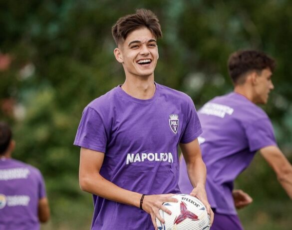 Ianis Doană, în alb-violet