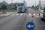 Marcaje rutiere noi pe DN 59A: se lucrează inclusiv noaptea în Săcălaz