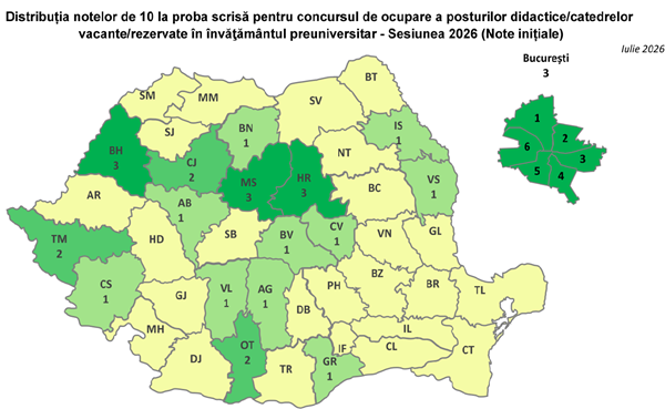 Două note de 10 în Timiș la concursul de „Titularizare” în învățământ