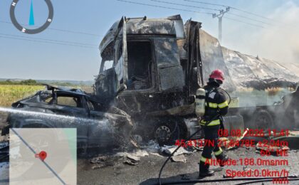Accident teribil în vestul țării