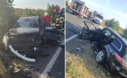 Accident extrem de grav la Pădureni 6 Accident extrem de grav la Pădureni