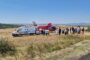 Accident extrem de grav între o maşină şi o motocicletă. A fost solicitat elicopterul SMURD
