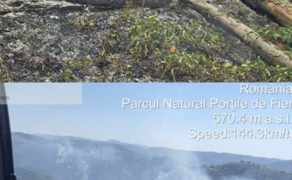 Incendiu de vegetație în Banat. Două elicoptere intervin pentru protejarea fondului forestier 4 Incendiu de vegetație în Banat. Două elicoptere intervin pentru protejarea fondului forestier