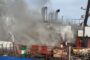 Incendiu puternic în Portul Midia. O navă a luat foc