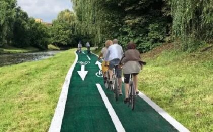 Pistă de biciclete între Timișoara şi Ghiroda, pe malul Begăi. Două firme s-au prezentat la licitaţie