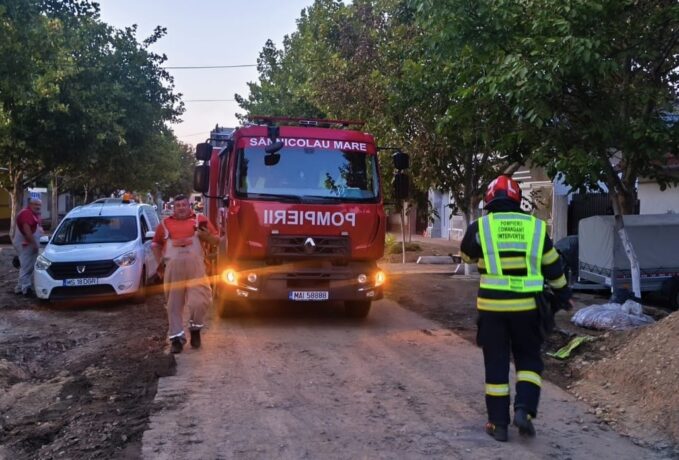 Conductă de gaz fisurată la Sânnicolau Mare. A fost evacuată populația pe o rază de 500 mp