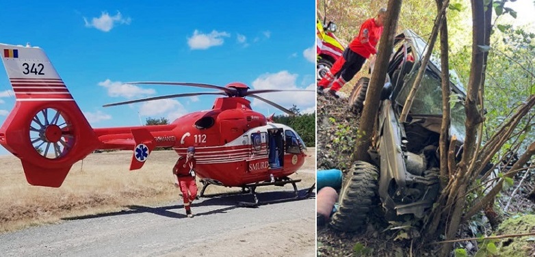 Tânărul accidentat, adus în stare critică la spital în Timişoara, cu elicopterul SMURD, s-a stins...